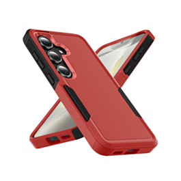 Dual Layers Shockproof Strong Case w/Ring (RED) for Galaxy S26 (Only Ground Shipping)