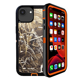 Heavy Duty Case - (CAMO ORANGE) for iPhone 16e / 17e (Only Ground Shipping)
