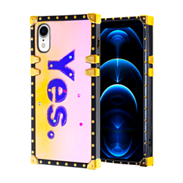 Square Case with BLUE Light Design - 8 for iPhone XR (Only Ground Shipping)
