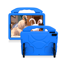 Hand - Held Stand Kids Case - BLUE for iPad 5 (2017) / iPad 6 (2018) / Air 1 / Air 2 / Pro 9.7 (Only Ground Shipping)