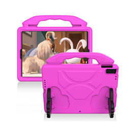 Hand - Held Stand Kids Case - PINK for iPad 5 (2017) / iPad 6 (2018) / Air 1 / Air 2 / Pro 9.7 (Only Ground Shipping)