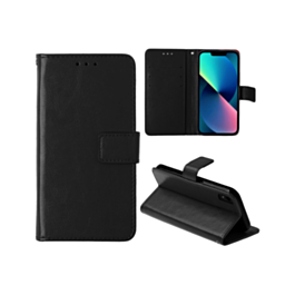 Leather Wallet Case with Card Slot - BLACK for iPhone XR (Only Ground Shipping)
