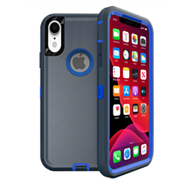 Heavy Duty Case for iPhone XR (DARK BLUE) (Only Ground Shipping)