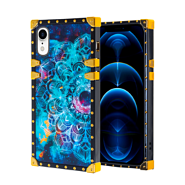 Acrylic Mirror Shiny Scratchproof Square Case with Ring - G156 for iPhone XR (Only Ground Shipping)