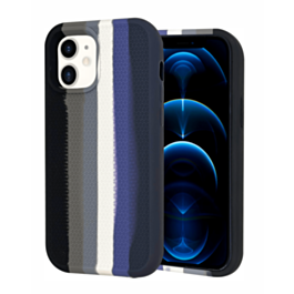 Dual Layer Serrated Case - RAINBOW BLACK for iPhone XR (Only Ground Shipping)