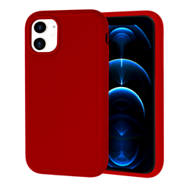 Dual Layer Serrated Case - RED for iPhone XR (Only Ground Shipping)