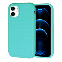 Dual Layer Serrated Case - TEAL for iPhone XR (Only Ground Shipping)