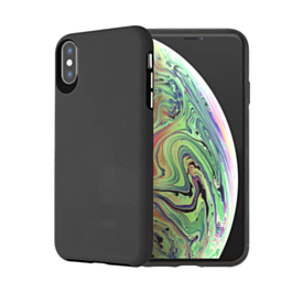 Shock Absorption Protective Dual Layer Case - BLACK for iPhone XS Max (Only Ground Shipping)