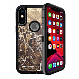 Heavy Duty Case for iPhone XS Max (CAMO BLACK) (Only Ground Shipping)