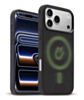 xBase by PowerPeak - Suede MagSafe Case for iPhone 17 Pro - (BLACK) (Only Ground Shipping)