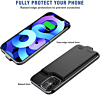 Soft Rubber Slim Charging Case (5500 mAh) for iPhone 12 Pro Max  (BLACK) (Only Ground Shipping)