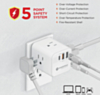 Powerpeak 6in1 Multi Port Power Block (3xAC Outlets & 2x USB-A & 1x USB-C) (Only Ground Shipping)