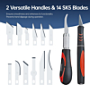 PRO-GRADE Precision Knife Set (14 Pcs) (Not Returnable) (Only Ground Shipping)