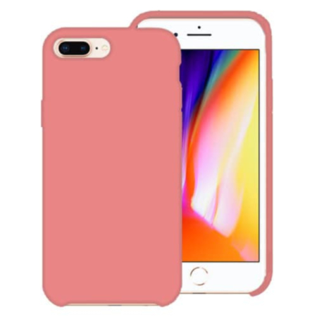 Soft Solid Silicone Case (Full Bottom Open) - AMARANTH PINK for iPhone 8P / 7P (Only Ground Shipping)