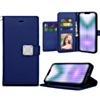 iPhone 14 Plus / 15 Plus Elegant Leather Wallet Case - BLUE (Only Ground Shipping)