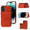 iPhone 16 Plus Leather Pocket Wallet Case - RED (Only Ground Shipping)