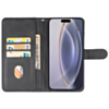 Leather Wallet Case with Card Slot - BLACK for iPhone 16 Pro (Only Ground Shipping)