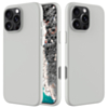 iPhone 16 Pro Max Soft Solid Silicone Case (Full Buttom Cover) - WHITE (Only Ground Shipping)