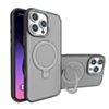 Carbon Wireless Charging Case with Ring Stand - BLACK for iPhone 16 Pro Max (Only Ground Shipping)