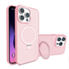Carbon Wireless Charging Case with Ring Stand - PINK for iPhone 16 Pro Max (Only Ground Shipping)
