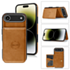 Leather Pocket Wallet Case - ORANGE for iPhone Air (Only Ground Shipping)
