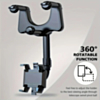 Rearview Mirror Smartphone Clip Mount - BLACK (Only Ground Shipping)