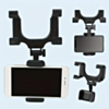 Rearview Mirror Smartphone Clip Mount - BLACK (Only Ground Shipping)