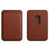 Leather Magnetic Card Wallet Holder - BROWN (Only Ground Shipping)