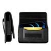 6.9" Horizontal Nylon Cell Phone Belt Clip Holster Carrying Pouch with Card Holder (Only Ground Shipping)