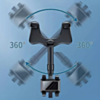 Rearview Mirror Smartphone Clip Mount - BLACK (Only Ground Shipping)