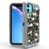 Protective Glitter Liquid Bumper Case - BLACK for iPhone 12 Mini (Only Ground Shipping)
