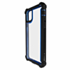 3in1 Hybrid Clear Soft TPU Hard PC Back Cover Case - BLACK & BLUE for iPhone 12 / 12 Pro (Only Ground Shipping)