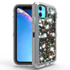 Protective Glitter Liquid Bumper Case - BLACK for iPhone 12 / 12 Pro (Only Ground Shipping)