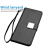 Elegant Leather Wallet Case - BLACK for iPhone 12 Mini (Only Ground Shipping)