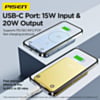 PISEN SleekVolt Wireless Power Bank (5000 mAh) (20W) (Red) (Only Ground Shipping)