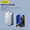 PISEN SleekVolt Wireless Power Bank (5000 mAh) (20W) (Blue) (Only Ground Shipping)