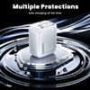 Toocki PD Built-In USB C Cable Wall Charger (WHITE) (30W) (Only Ground Shipping)
