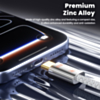 Toocki Compact Zinc Alloy USB C-C Super-Fast Charging Data Cable (100W) (3ft) (Only Ground Shipping)