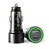 Esoulk PD QC USB A+C Car Charger (BLACK) (30W) (Only Ground Shipping)