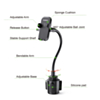 Esoulk Long Arm (11") Car Cup Phone Holder (BLACK) (Only Ground Shipping)