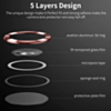 Camera Lens Protector with Metal Ring for Galaxy S22 Ultra (Burgundy)