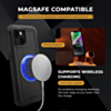 xBase by PowerPeak - Boulder Heavy-Duty MagSafe Co-Molded Rugged Protective Case withBelt Clip Holster - (BLACK) for iPhone 15 (Only Ground Shipping)