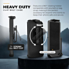 xBase by PowerPeak - Magsafe Heavy Duty Case with Clips - (BLACK) for Galaxy S25 Ultra (Only Ground Shipping)