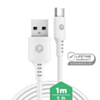 PowerPeak ECONOMY USB A-C Cable (WHITE) (3ft) (60W) (Only Ground Shipping)