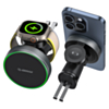 Esoulk 2-in-1 Magnetic Wireless Car Charging (15W) (BLACK) (Only Ground Shipping)