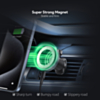 Esoulk 2-in-1 Magnetic Wireless Car Charging (15W) (BLACK) (Only Ground Shipping)