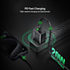Esoulk PD & QC Wall Charger (BLACK) (20W) (Pack of 12) (Only Ground Shipping)