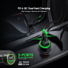 Esoulk PD & QC USB A+C Car Charger (BLACK) (20W) (Pack of 12) (Only Ground Shipping)