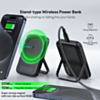Esoulk Foldable Magnetic Wireless Power Bank with Foldable Stand (5000 mAh / 15W) (BLACK) (Only Ground Shipping)