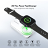 Esoulk Smart Watch Wireless Charging Power Bank (1200 mAh) (WHITE) (Only Ground Shipping)